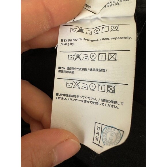 Thisisneverthat Easy Pant Pull On Straight Leg Washed Black Cotton Street Men M - Picture 13 of 15